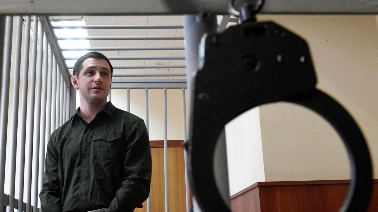 Американский морпех Тревор Рид в суде в Москве