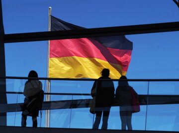 Флаг Германии в Берлине Флаг Германии в Берлине