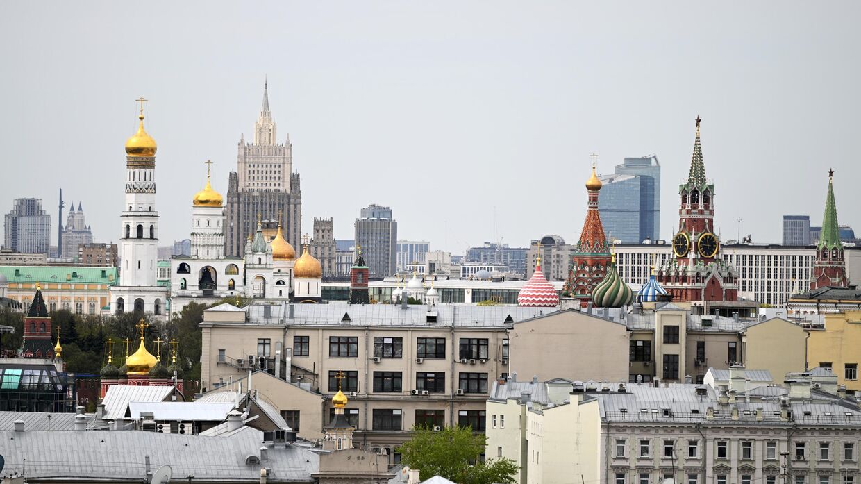 Вид на центр Москвы