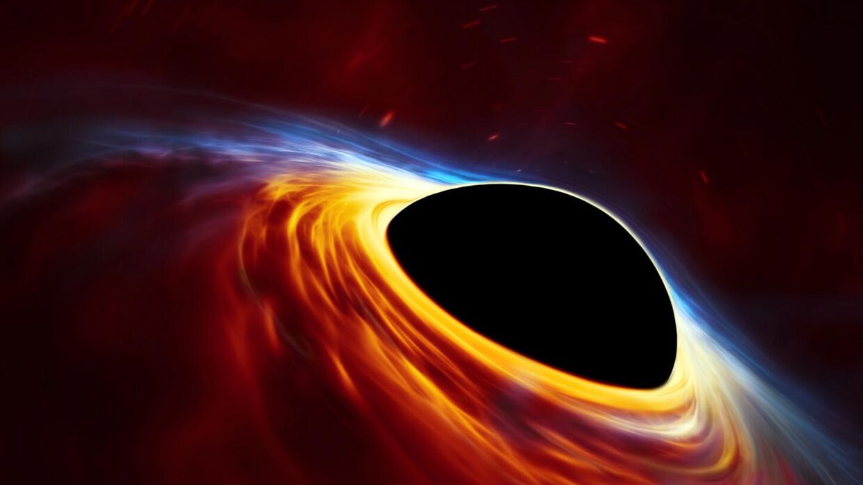 Черная дыра, художественное изображение