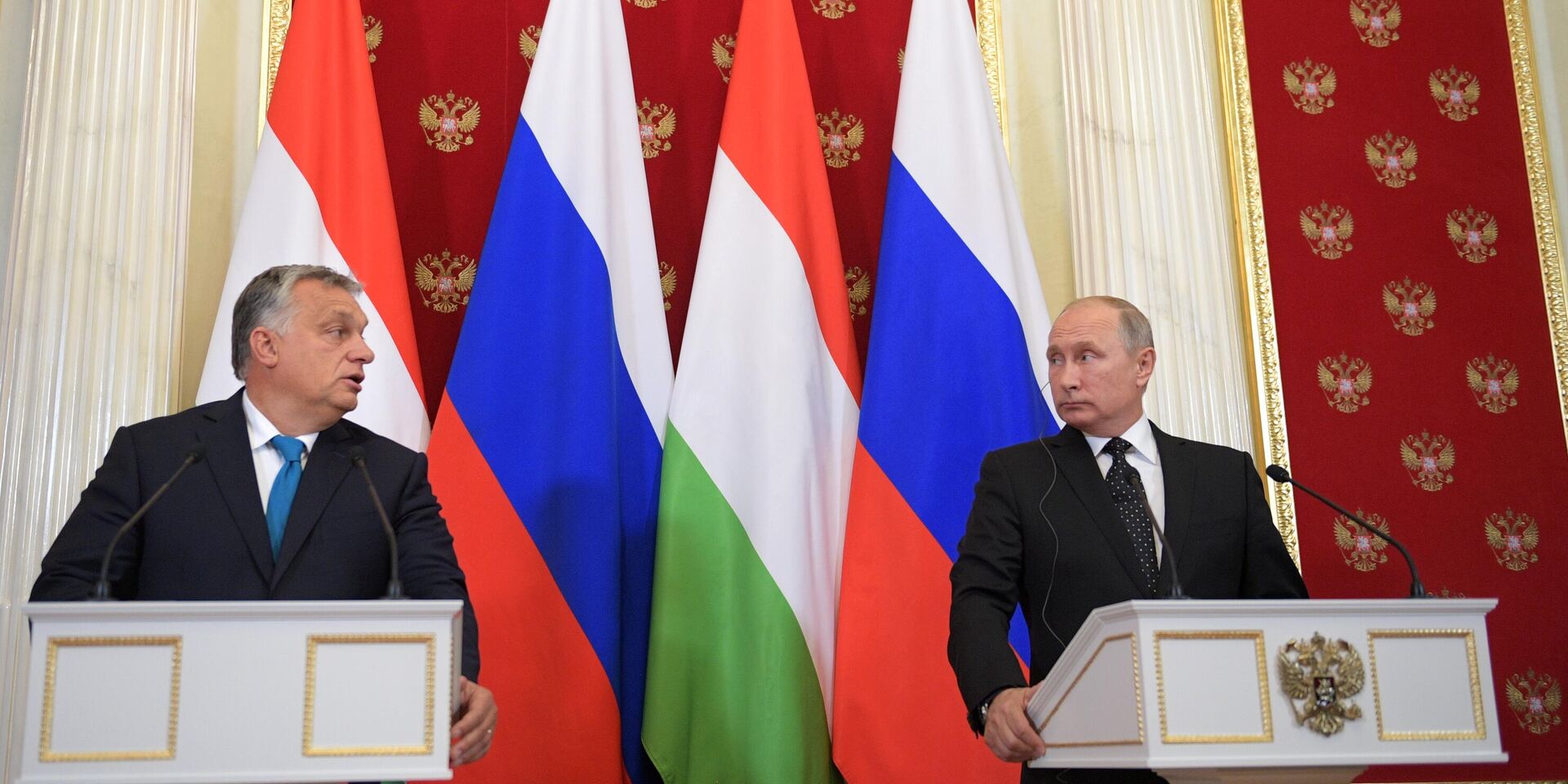 Встреча президента РФ В. Путина с премьер-министром Венгрии В. Орбаном - ИноСМИ, 1920, 28.06.2022