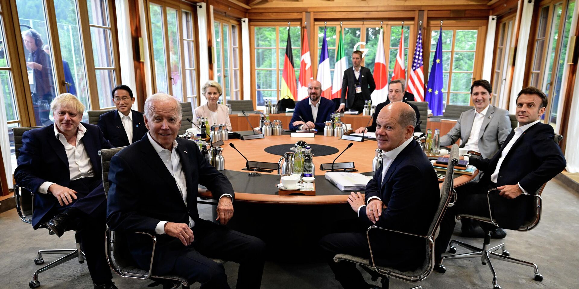 Лидеры стран G7 во время саммита в Германии - ИноСМИ, 1920, 29.06.2022