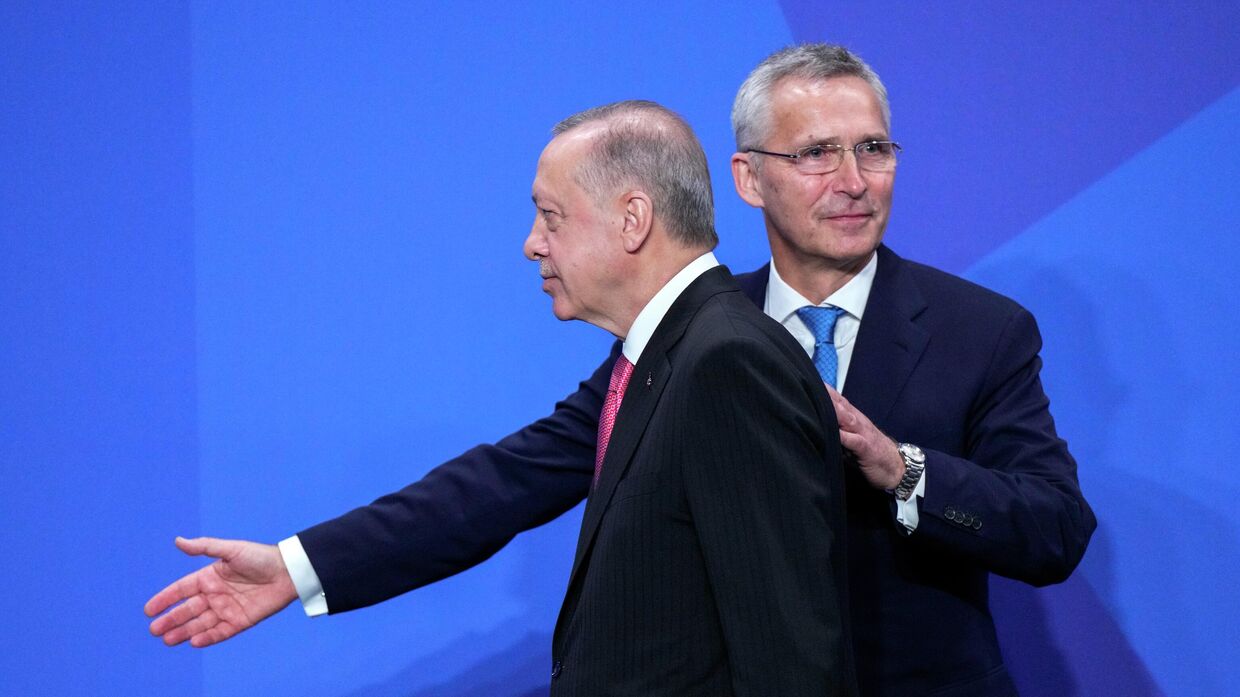 Генеральный секретарь НАТО Йенс Столтенберг и президент Турции Реджеп Тайип Эрдога