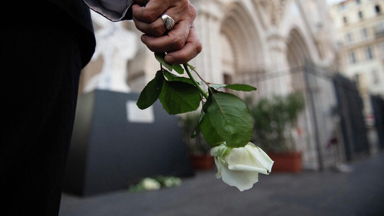 Церемония, посвященная годовщине теракта в Ницце, 29 октября 2021 года