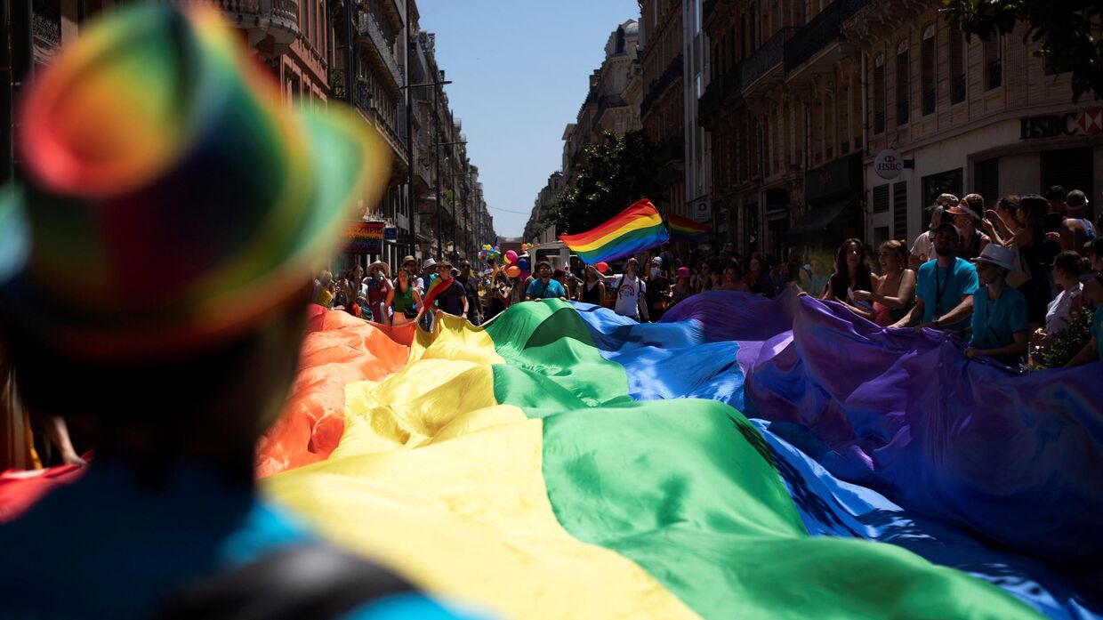 Гей-парад в Тулузе, Франция. Архивная фотография