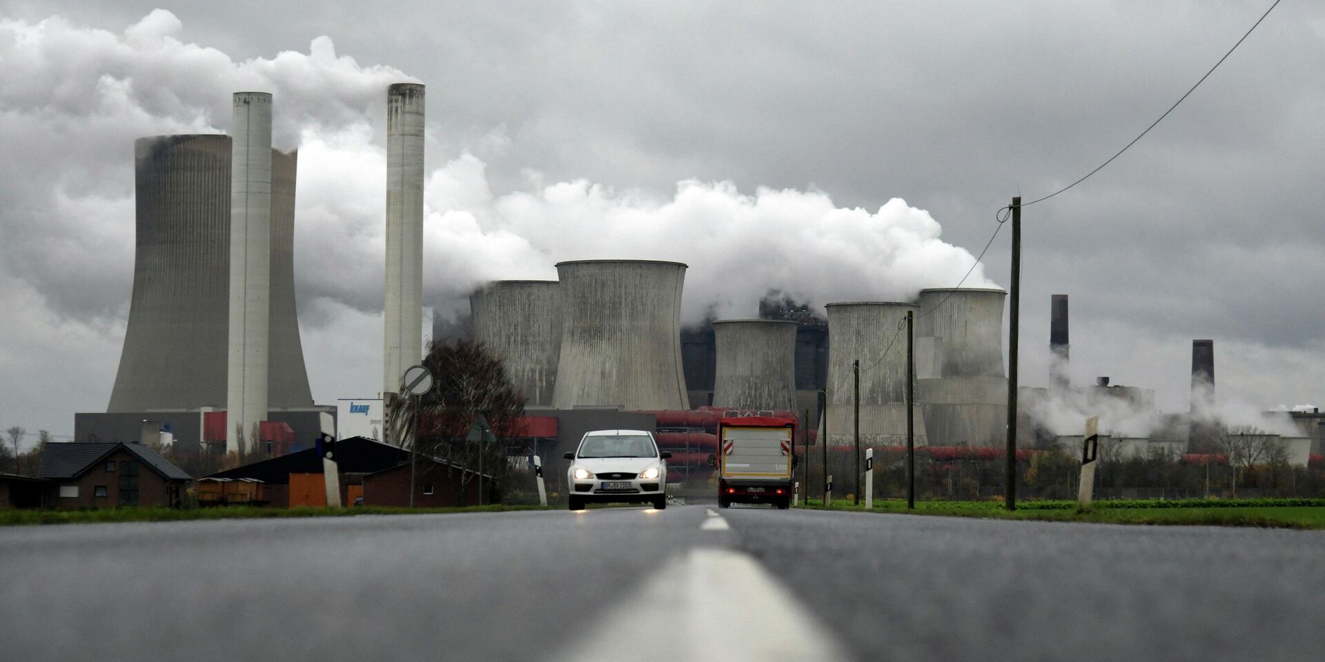 Угольная электростанция в Нидерхауземе, Германия. Архивная фотография - ИноСМИ, 1920, 22.09.2022