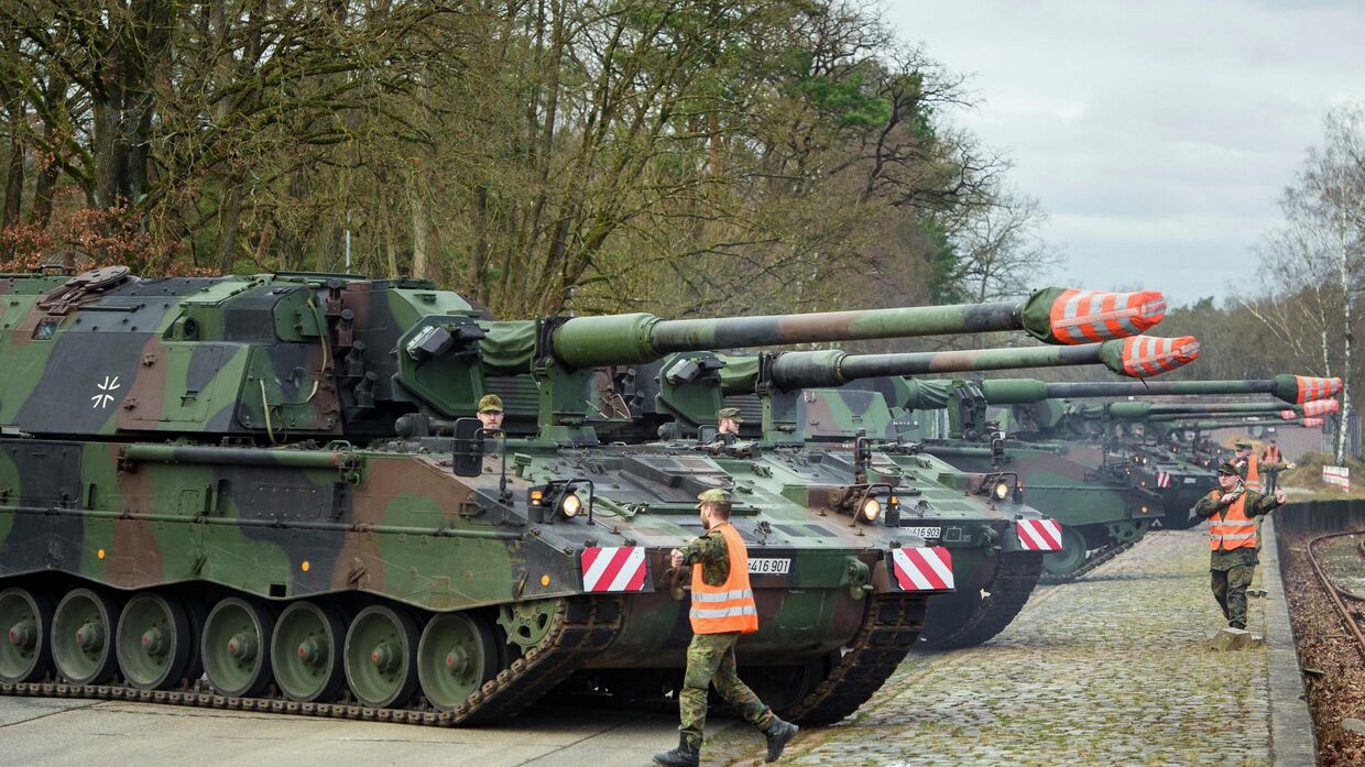 Немецкие танки в Мюнстере