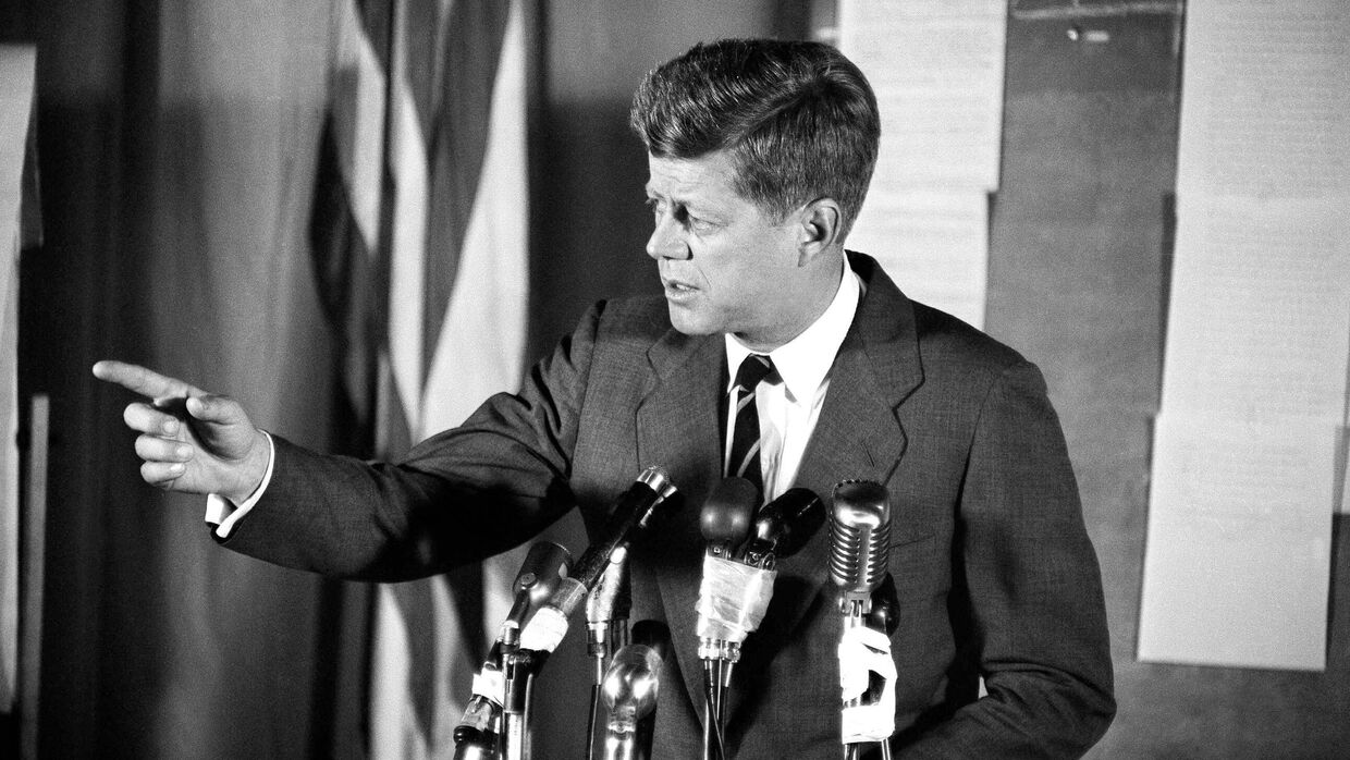 Президент США Джон Кеннеди. Архивная фотография
