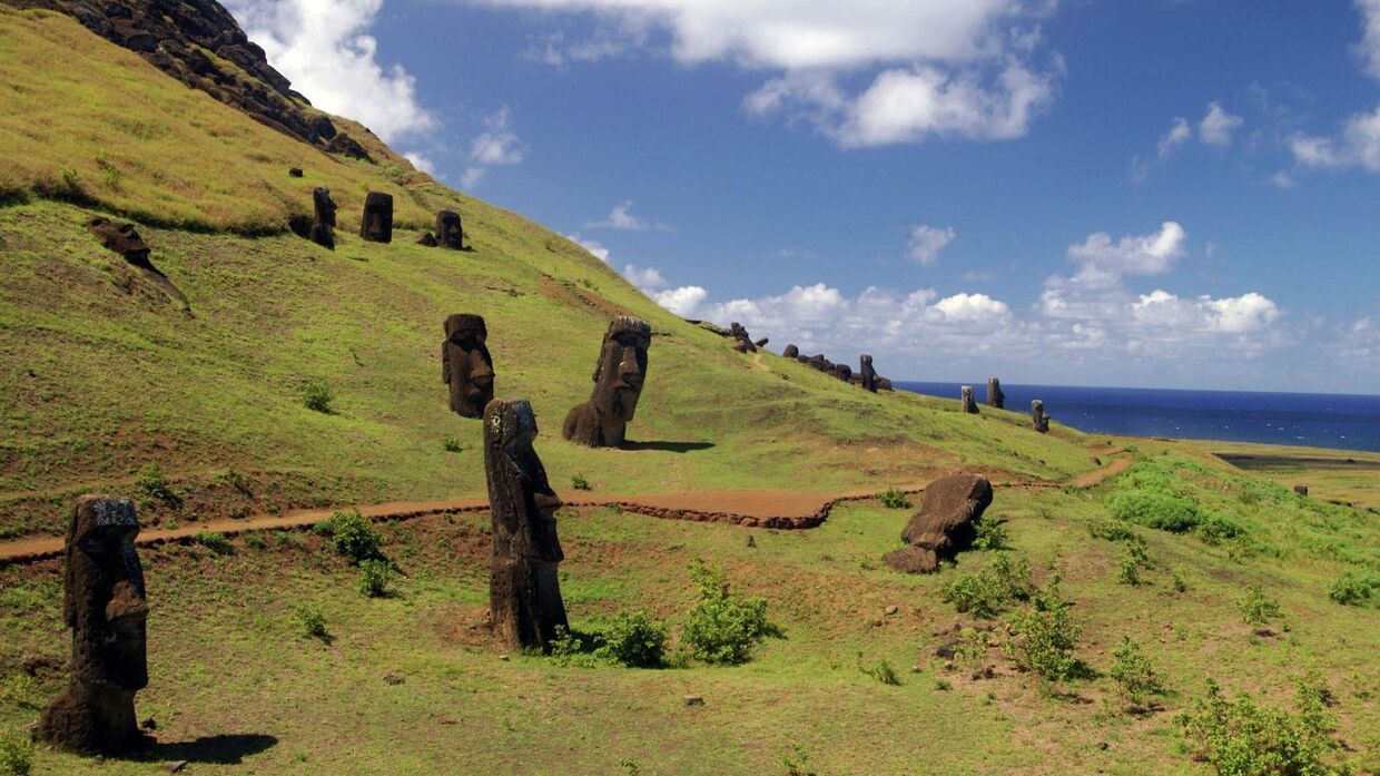 Памятники древнейшего полинезийского искусства на острове Пасхи