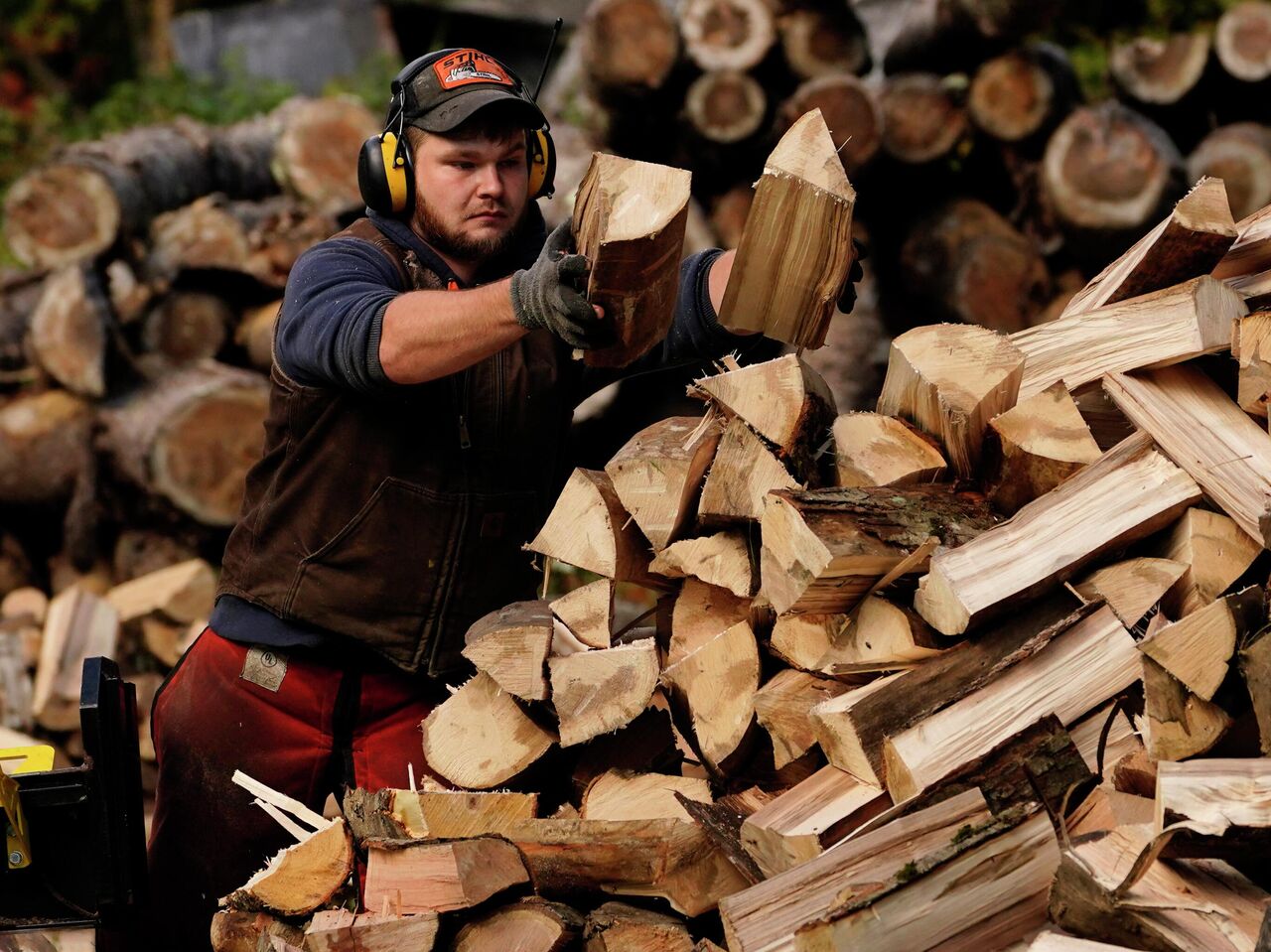 Самодельная приспособа для колки дров