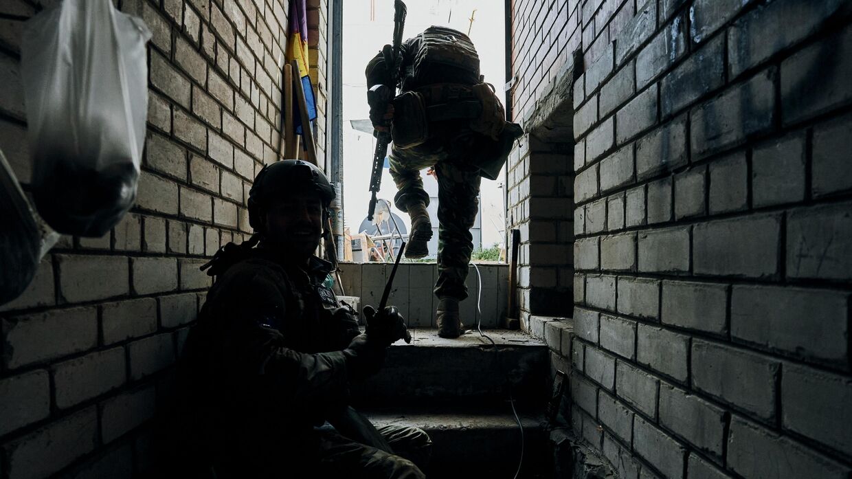 Украинские солдаты в Харьковской области