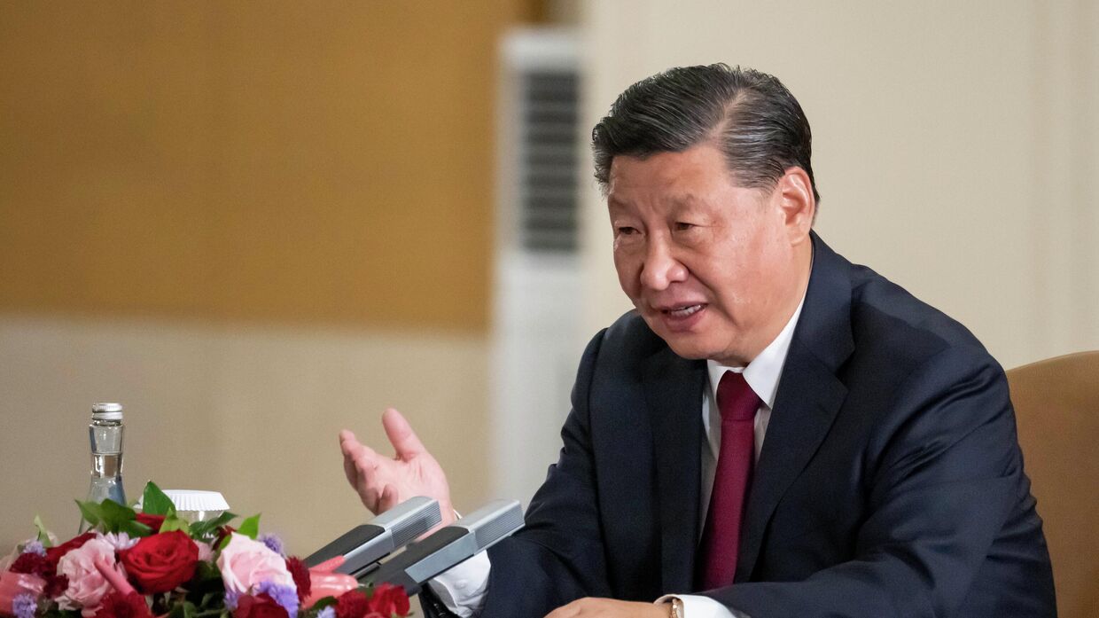 Председатель КНР Си Цзиньпин на полях саммита G20