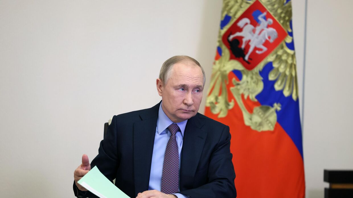Президент РФ В. Путин провел заседание Российского оргкомитета Победа