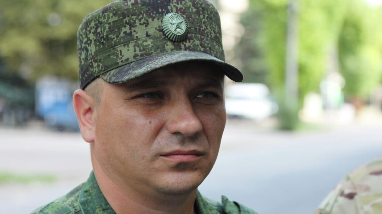 Официальный представитель Народной милиции ЛНР подполковник Андрей Марочко