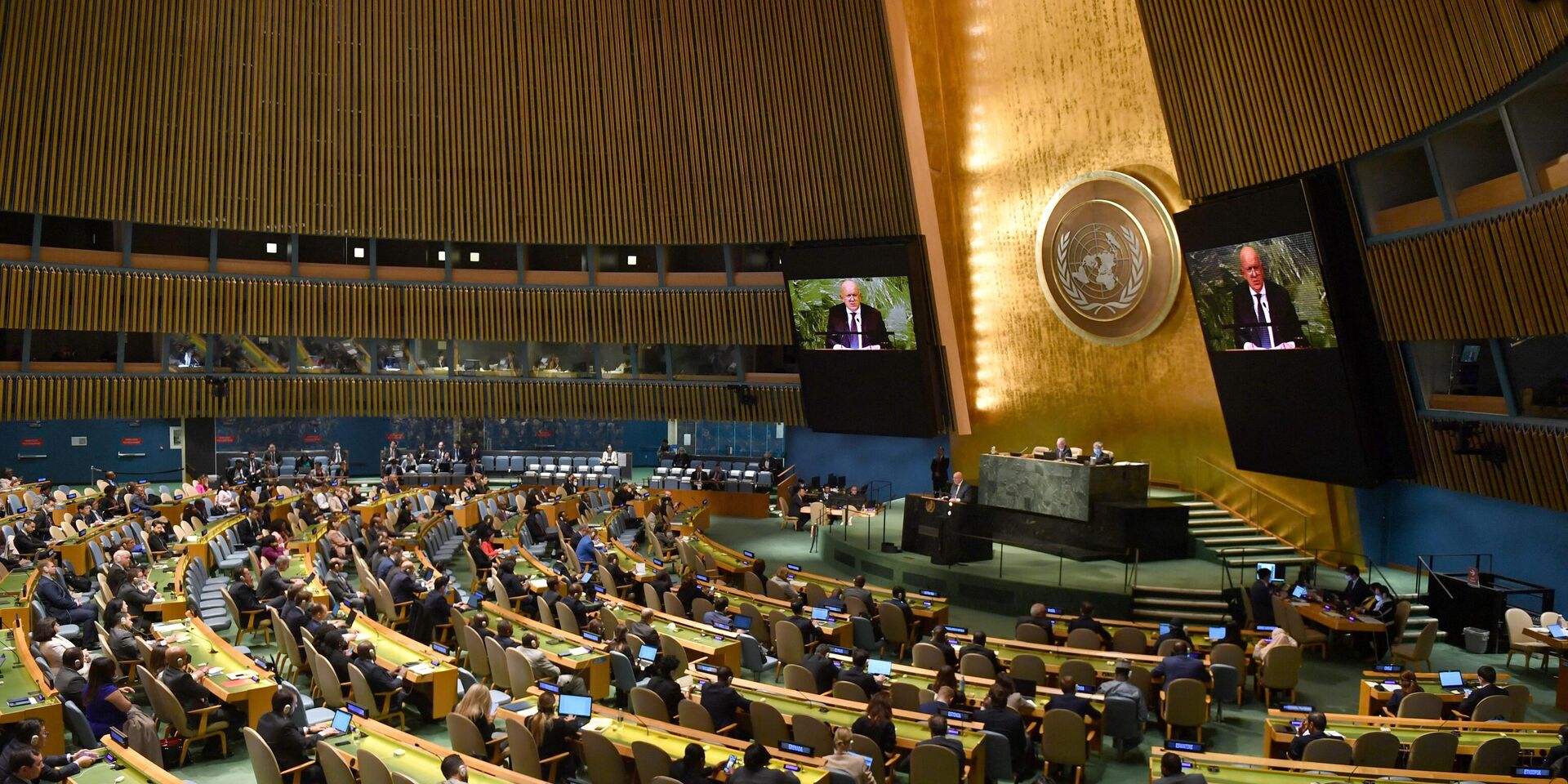 Посол России в ООН Василий Небензя выступает на заседании в штаб-квартире ООН в Нью-Йорке - ИноСМИ, 1920, 21.11.2022