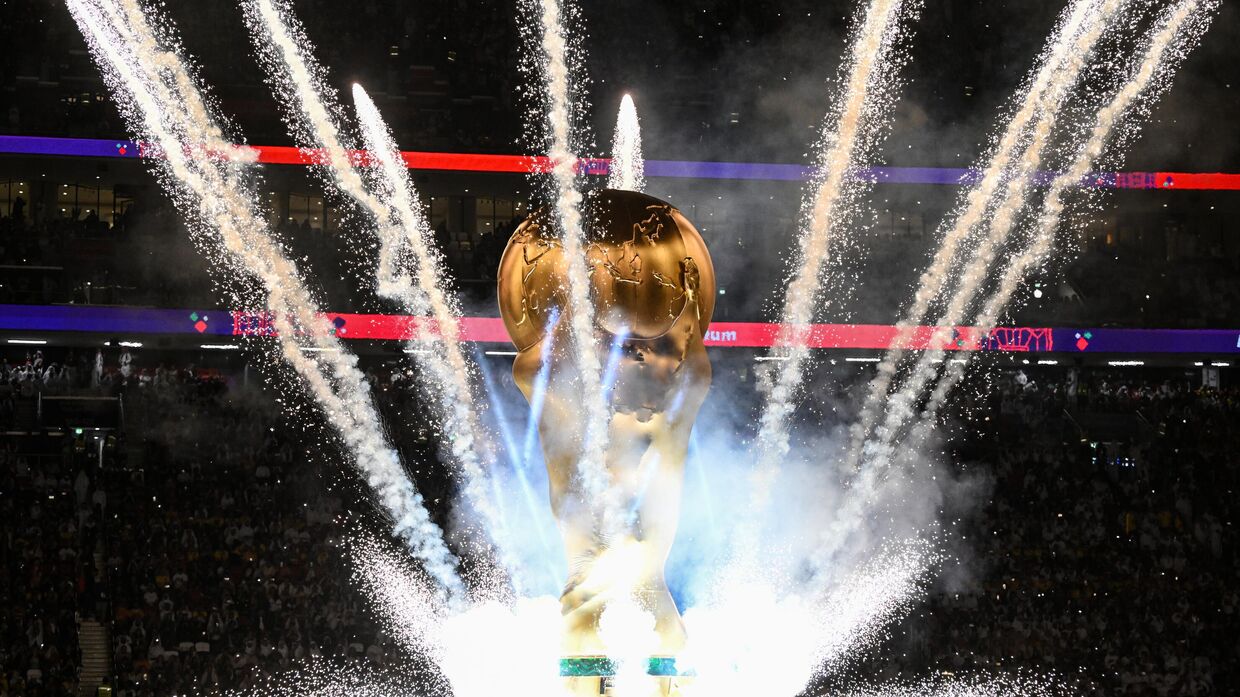 Кубок мира перед матчем группового этапа чемпионата мира по футболу между сборными Катара и Эквадора
