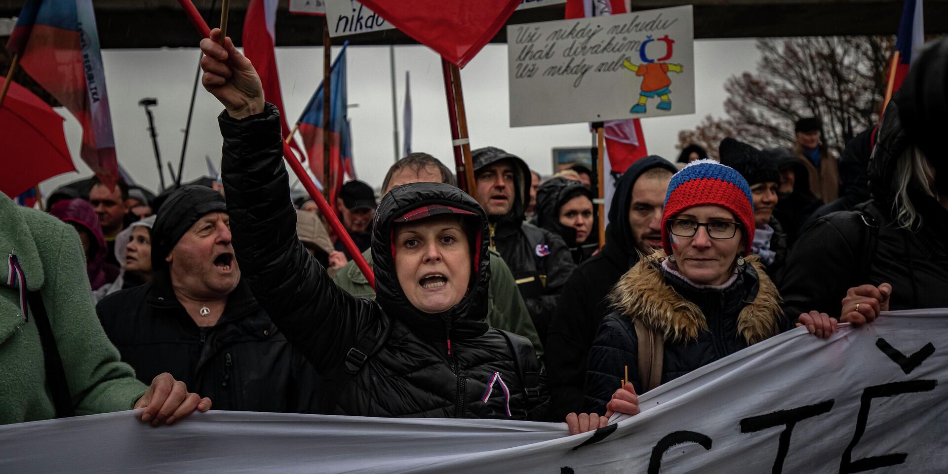 Антиправительственный протест в Праге, Чехия. 17 ноября 2022 года - ИноСМИ, 1920, 22.11.2022