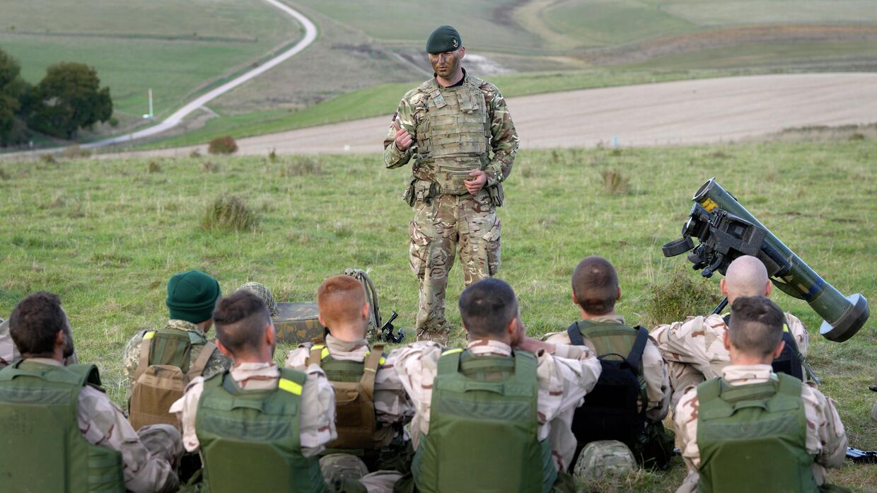 Обучение украинских солдат на военной базе в Великобритании