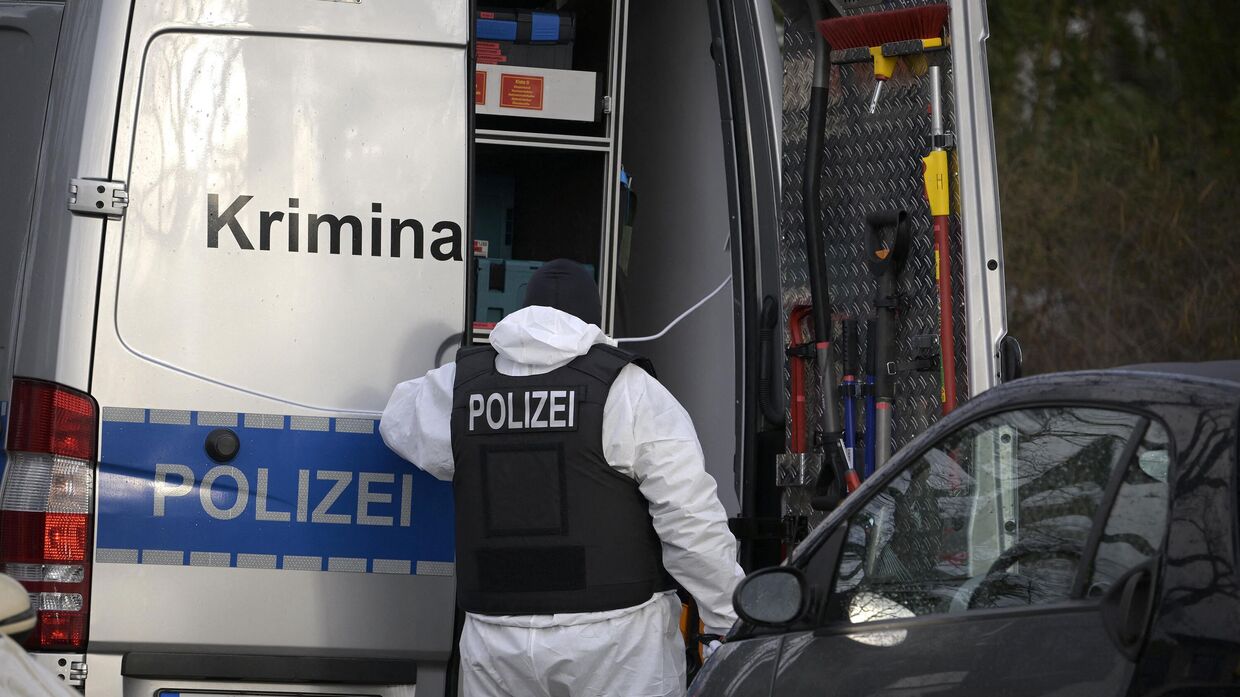 7 декабря 2022 года. Полиция во время рейда в Берлине, Германия