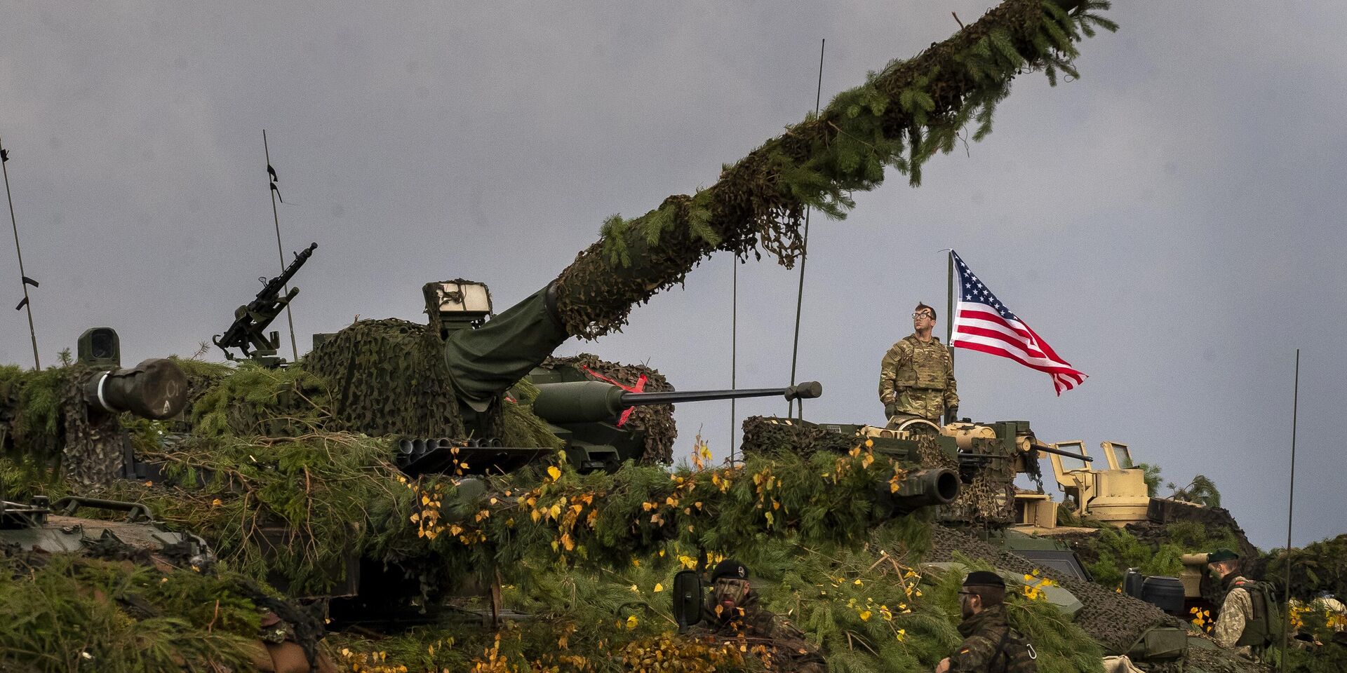 Военнослужащие армии США принимают участие в военных учениях НАТО на полигоне Пабраде, Литва. 26 октября 2022 года - ИноСМИ, 1920, 09.06.2023