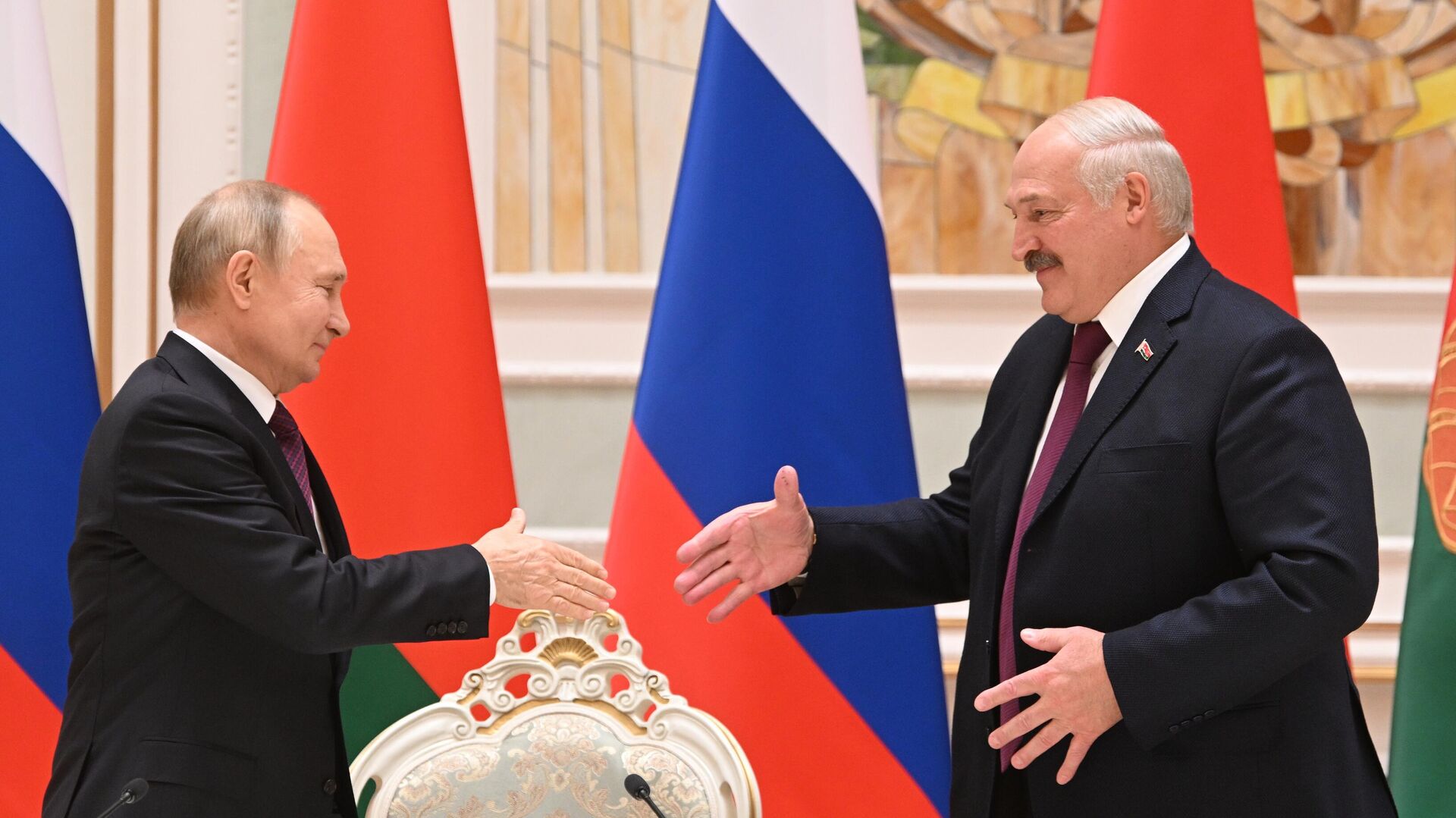 Президент РФ Владимир Путин и президент Белоруссии Александр Лукашенко - ИноСМИ, 1920, 27.03.2023