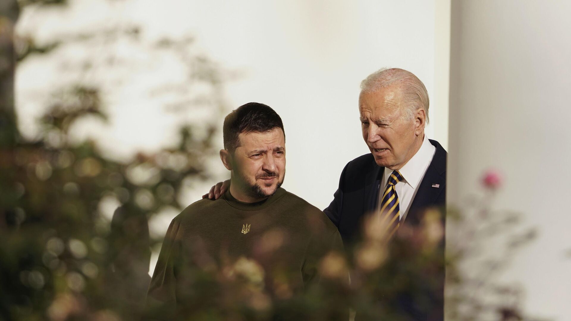 Президент США Джо Байден и президент Украины Владимир Зеленский во время встречи в Белом доме в Вашингтоне. 21 декабря 2022 года - ИноСМИ, 1920, 02.03.2023