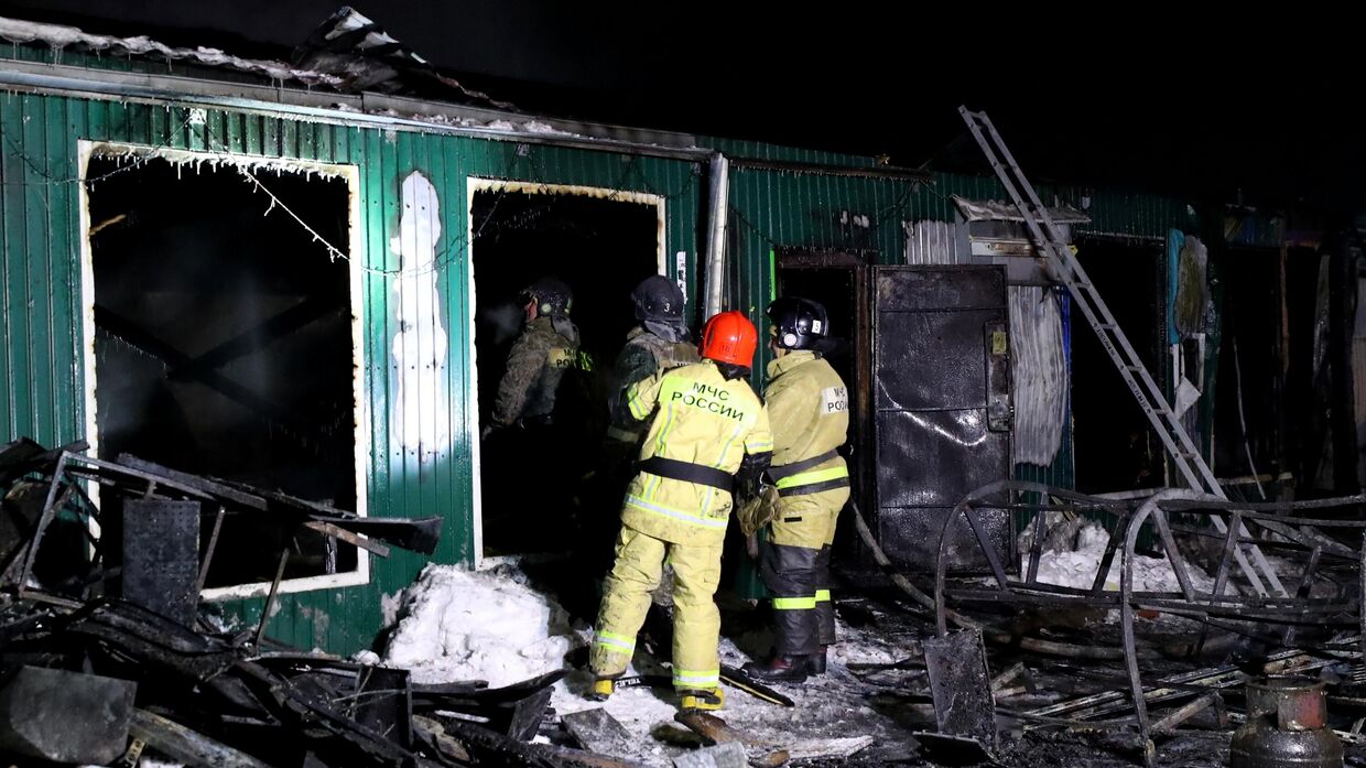 Пожар в доме престарелых в Кемерове