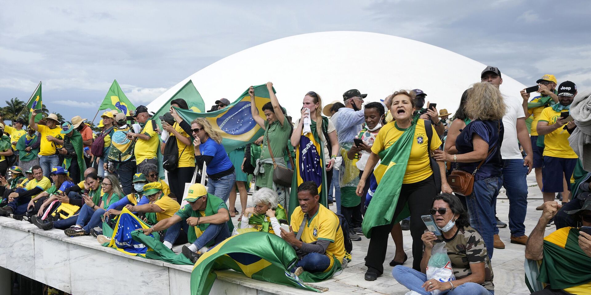 Протестующие в Бразилиа, Бразилия. 8 января 2023 года - ИноСМИ, 1920, 09.01.2023
