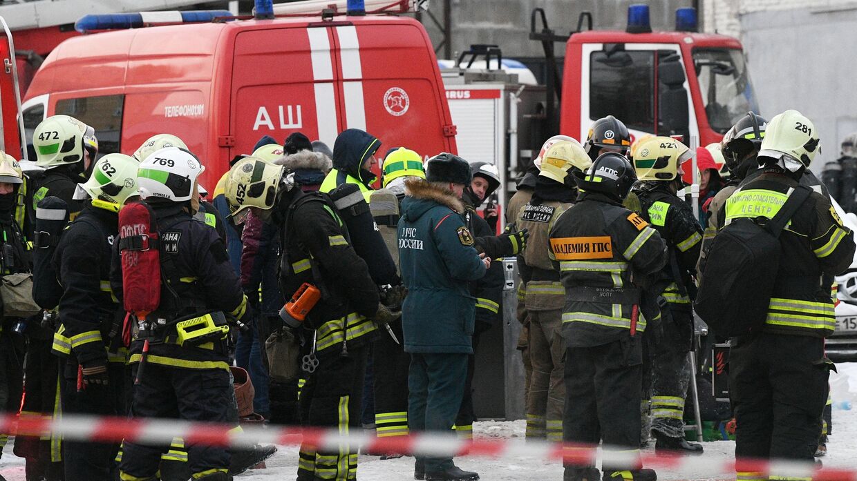 Пожар в автосервисе на северо-востоке Москвы