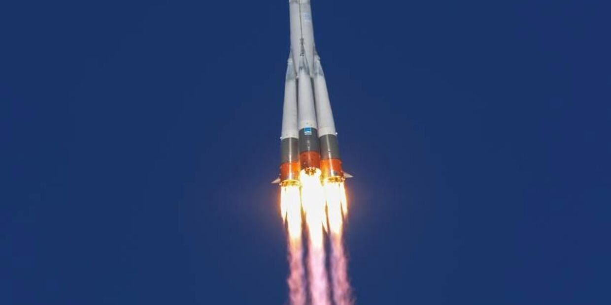 Запуск транспортного грузового корабля Прогресс МС-22 с космодрома Байконур