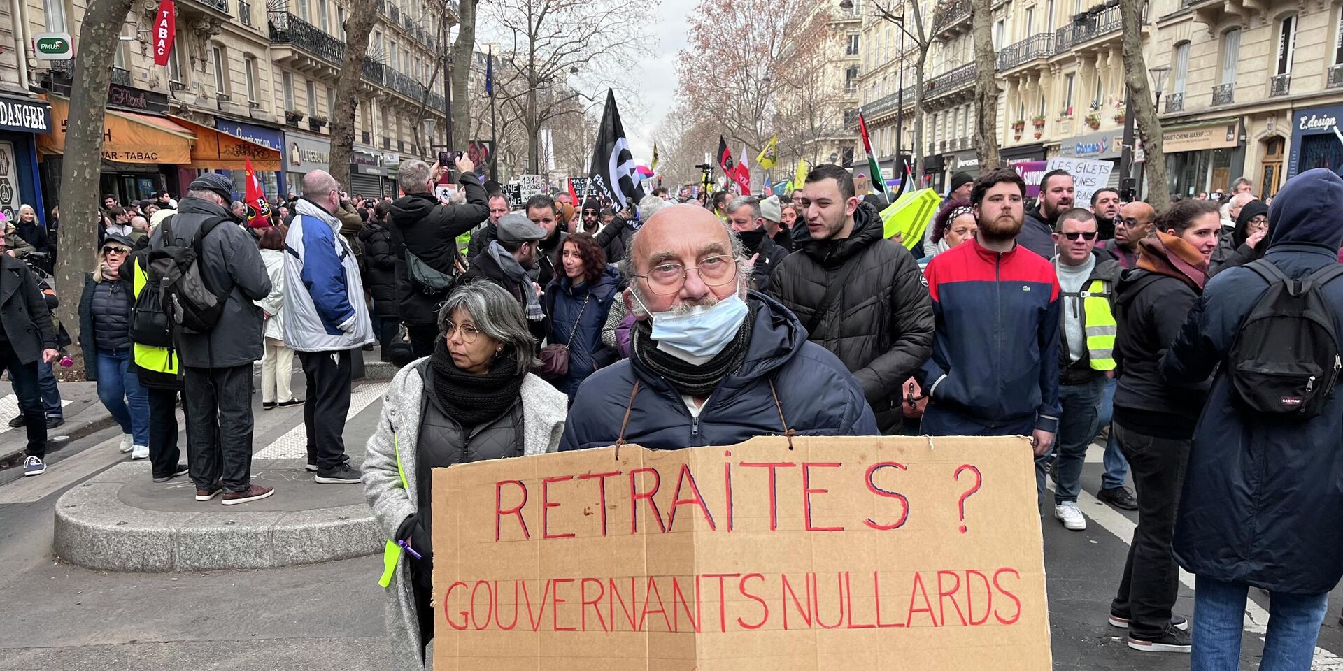 Манифестация против пенсионной реформы в Париже - ИноСМИ, 1920, 11.02.2023