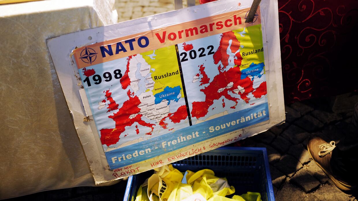 Акция в Мюнхене против поставок оружия Украине