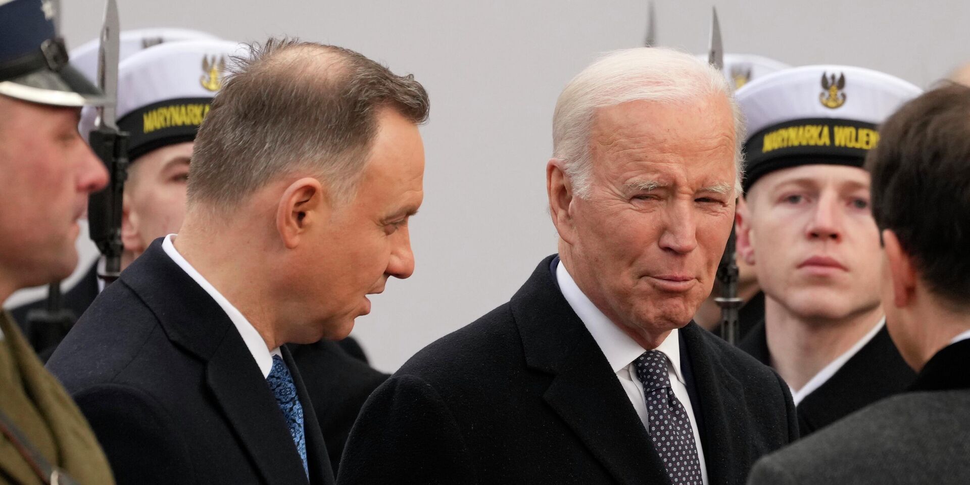 Президент Польши Анджей Дуда и президент США Джо Байден в Варшаве, Польша. 21 февраля 2023 года - ИноСМИ, 1920, 22.02.2023