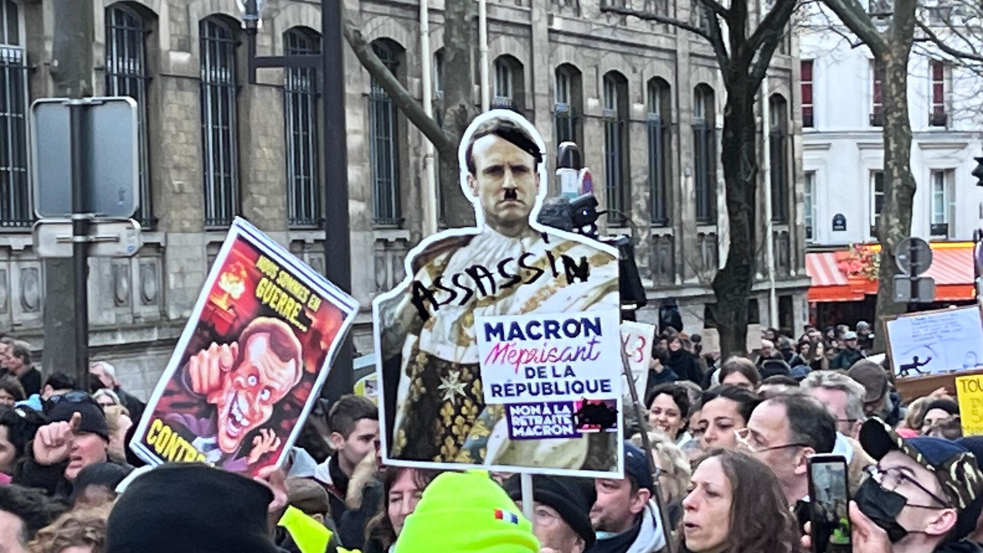 Протесты против пенсионной реформы продолжаются в Париже - ИноСМИ, 1920, 22.03.2023
