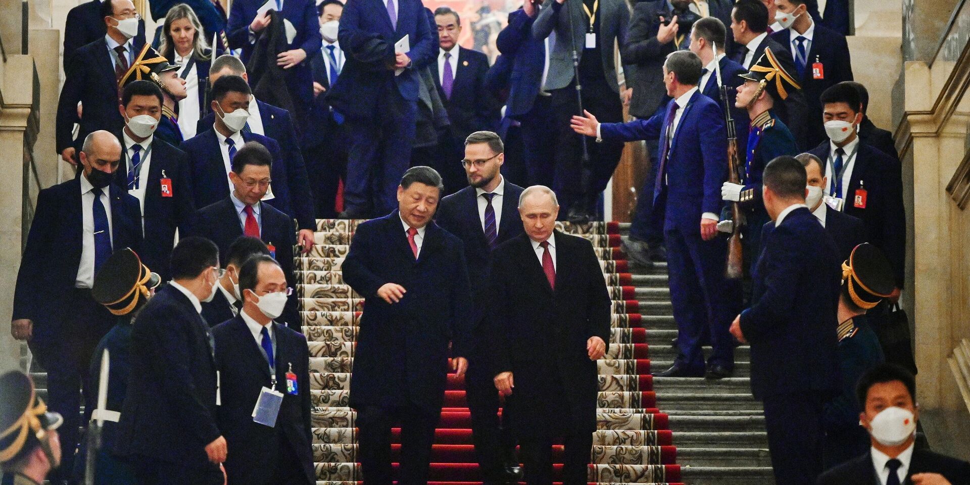 Встреча президента РФ В. Путина и председателя КНР Си Цзиньпина - ИноСМИ, 1920, 23.03.2023