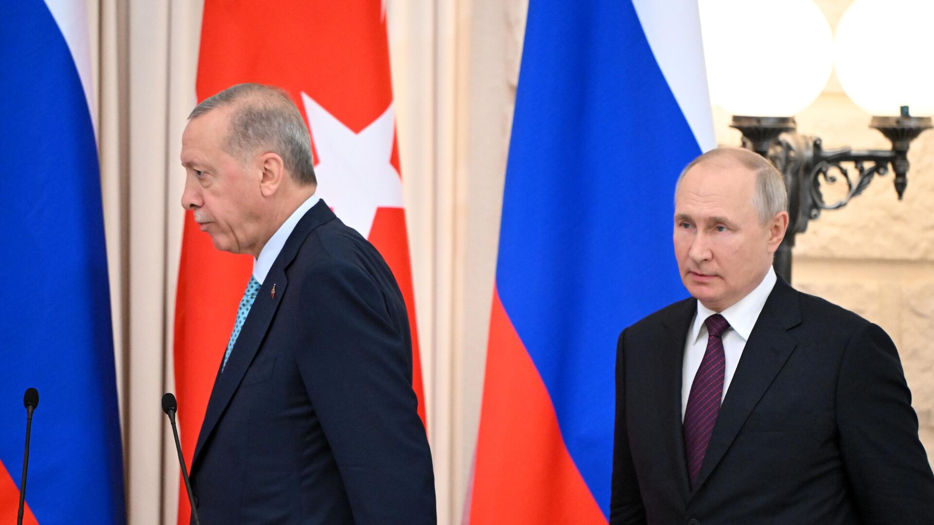Президент РФ В. Путин провел переговоры с президентом Турции Р. Т. Эрдоганом - ИноСМИ, 1920, 05.09.2023