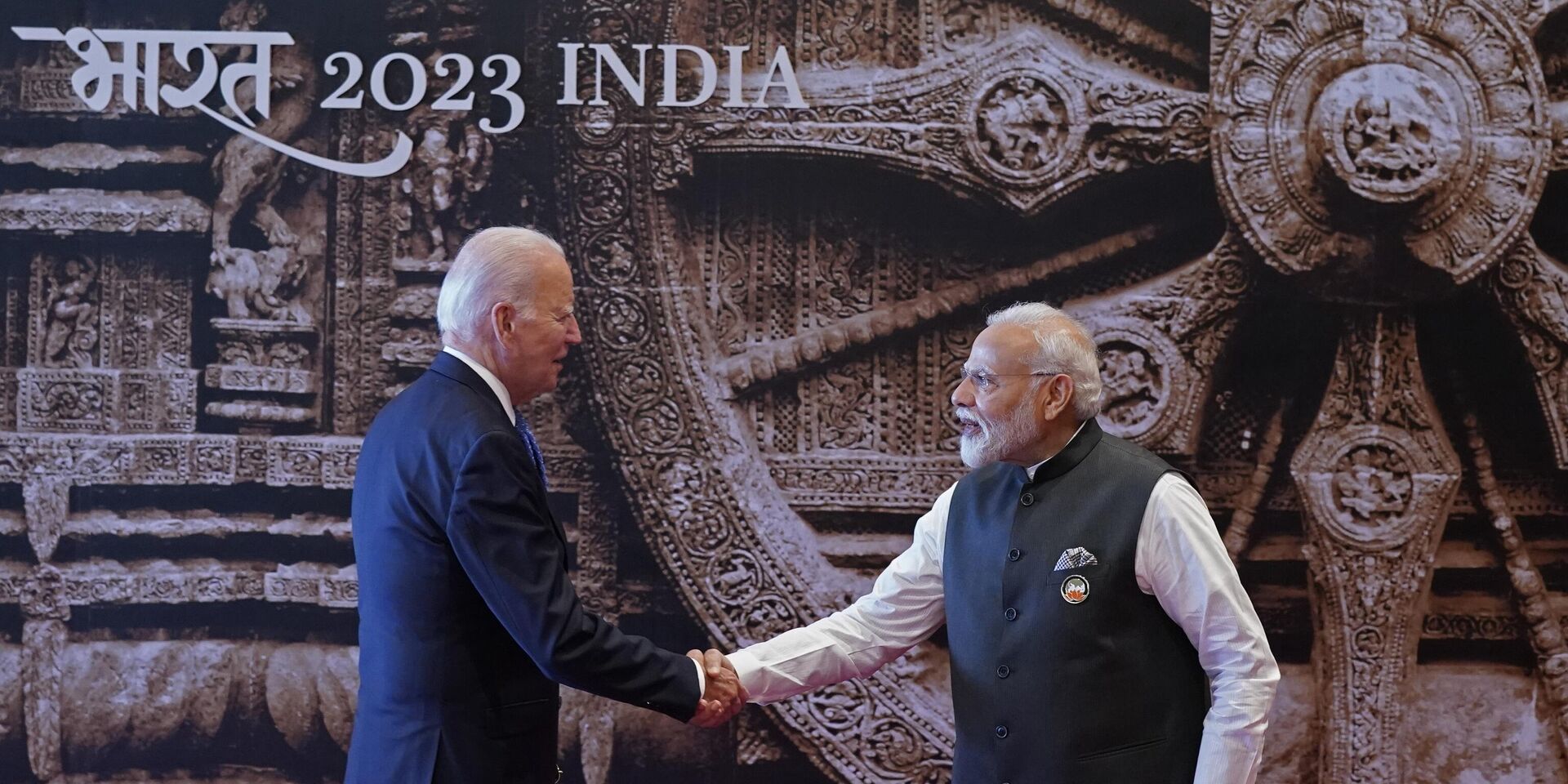 Премьер-министр Индии Нарендра Моди и президент США Джо Байден на саммите G20 в Нью-Дели, Индия - ИноСМИ, 1920, 15.09.2023