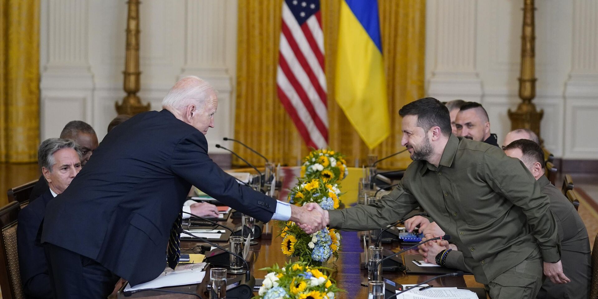 Президент Украины Владимир Зеленский во время встречи с президентом США Джо Байденом в Белом доме. 21 сентября 2023 года - ИноСМИ, 1920, 22.09.2023
