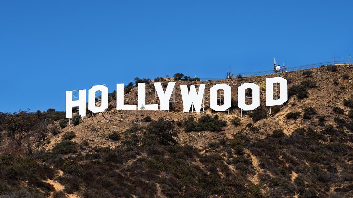 Знак Голливуда в Лос-Анджелесе, штат Калифорния, США