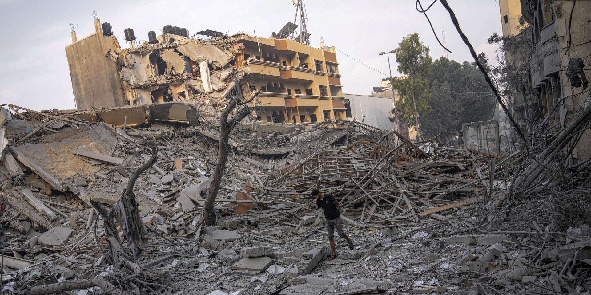 Последствия израильских ударов в Газе. 8 октября 2023 года. - ИноСМИ, 1920, 01.01.2024