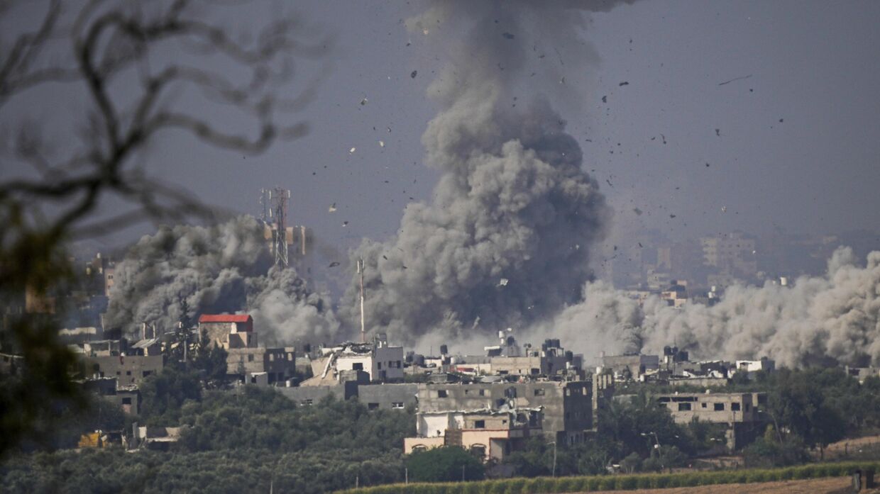 Последствия израильских ударов в Газе. 23 октября 2023 года.