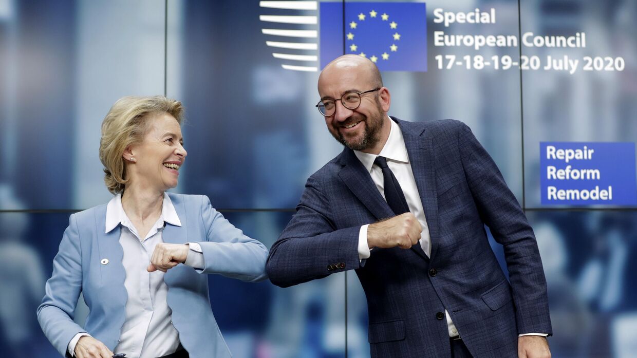 Президент Европейского Совета Шарль Мишель и председатель Европейской комиссии Урсула фон дер Ляйен