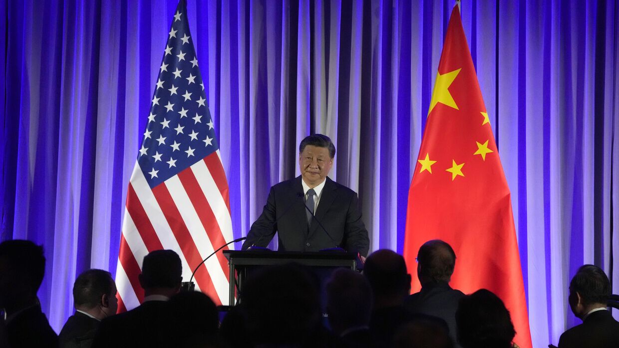 Председатель КНР Си Цзиньпин на конференции АТЭС в Сан-Франциско. 15 ноября 2023 года