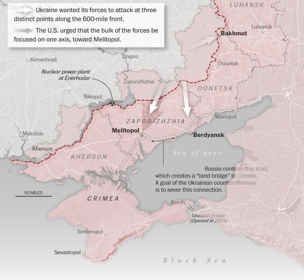 Карта СВО / Источники: Institute for the Study of War, AEI’s Critical Threats Project