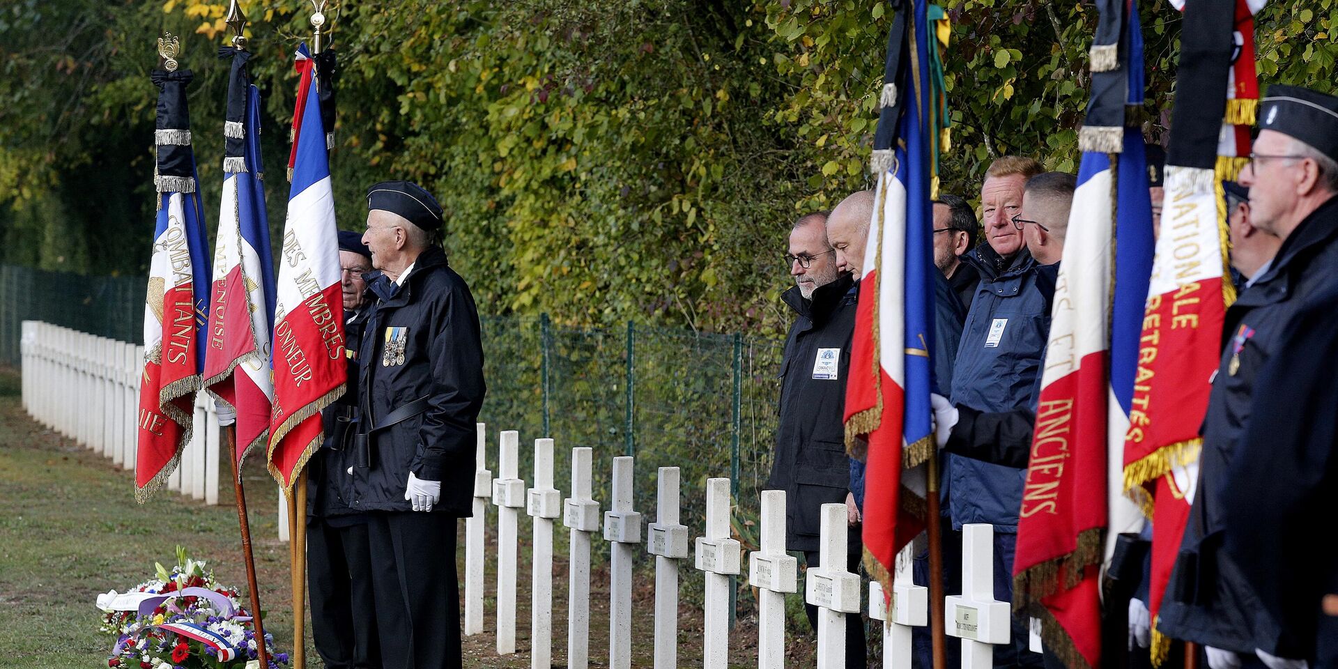 Церемония захоронения останков русских солдат времен Первой мировой войны в Сен-Илер-ле-Гран, Франция. 27 октября 2023 года - ИноСМИ, 1920, 17.12.2023