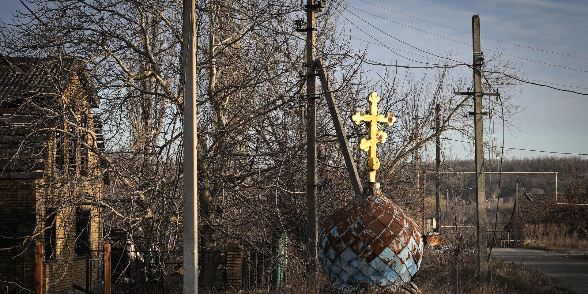 Церковный купол на одной из улиц Авдеевки - ИноСМИ, 1920, 29.02.2024