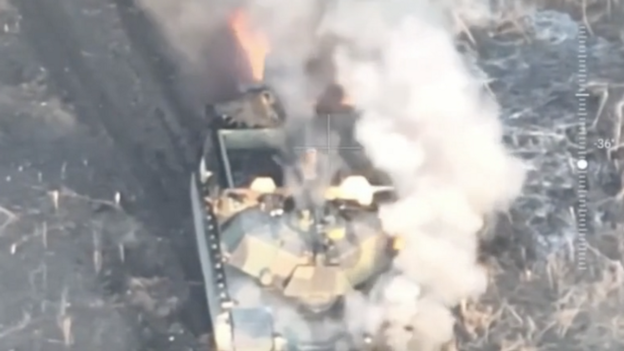 Уничтожение M1A1 Abrams на Украине
