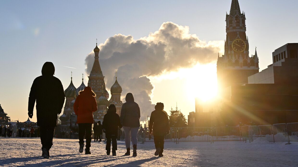 Морозный день в Москве