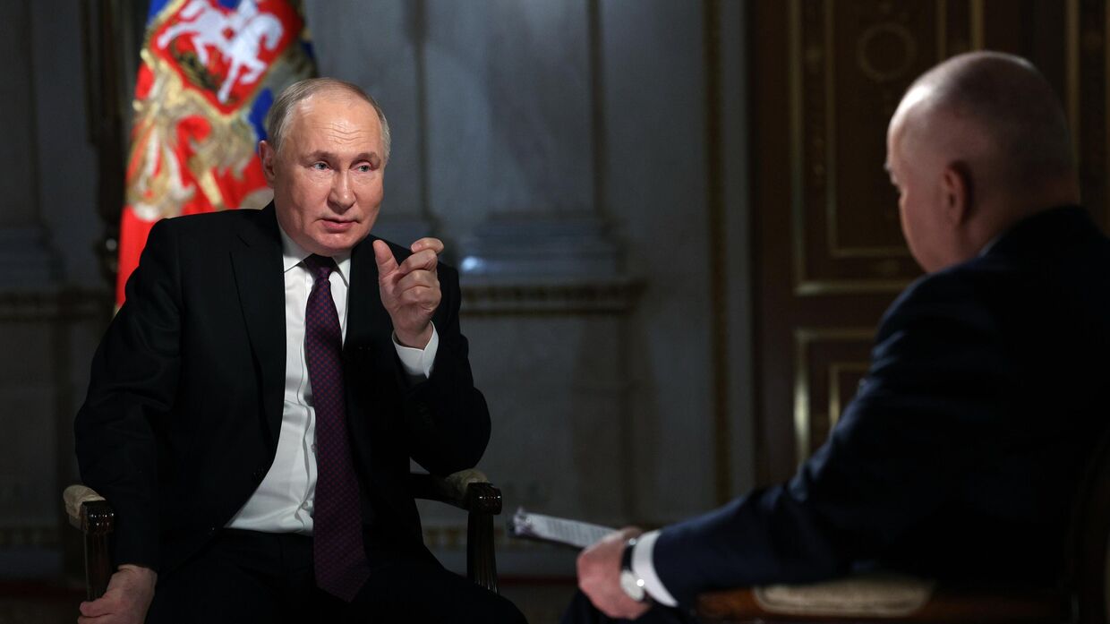 Интервью Владимира Путина гендиректору России сегодня Дмитрию Киселеву