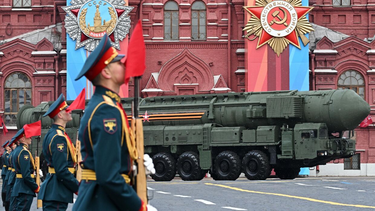 Автономная пусковая установка ПГРК Ярс на военном параде на Красной площади в честь 79-летия Победы в Великой Отечественной войне
